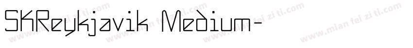 SKReykjavik Medium字体转换